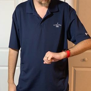 Under Armour Navy Blue Golf Shirt